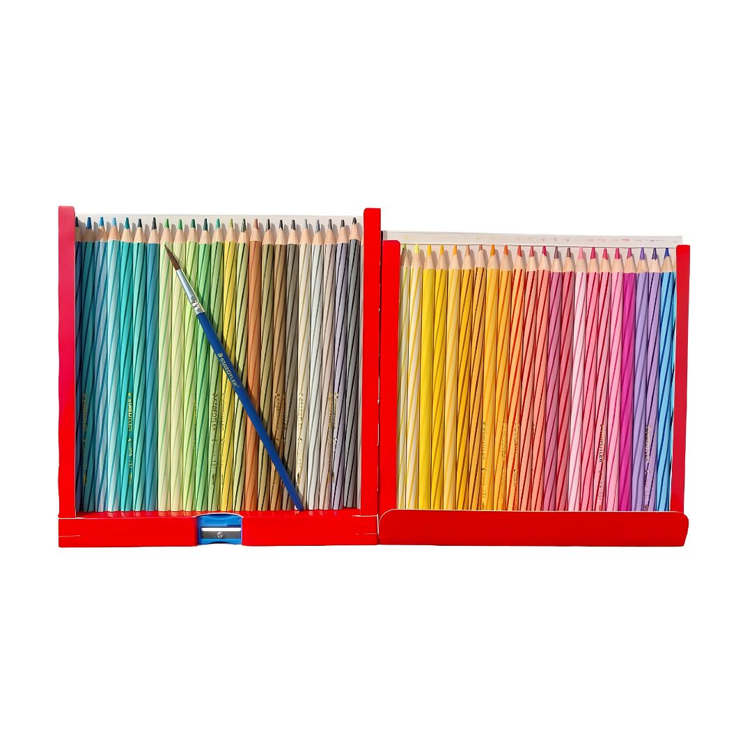 Staedtler Luna Classic Watercolour Pencil Pack of (48+2) Colour Pencils With Extra Bonded Break Resistant Leads (Assorted Colour) With Gift