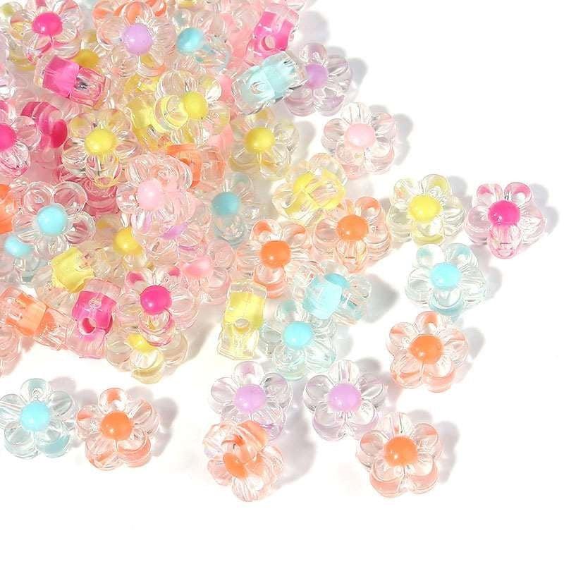 Craft Beads Flowers 500g