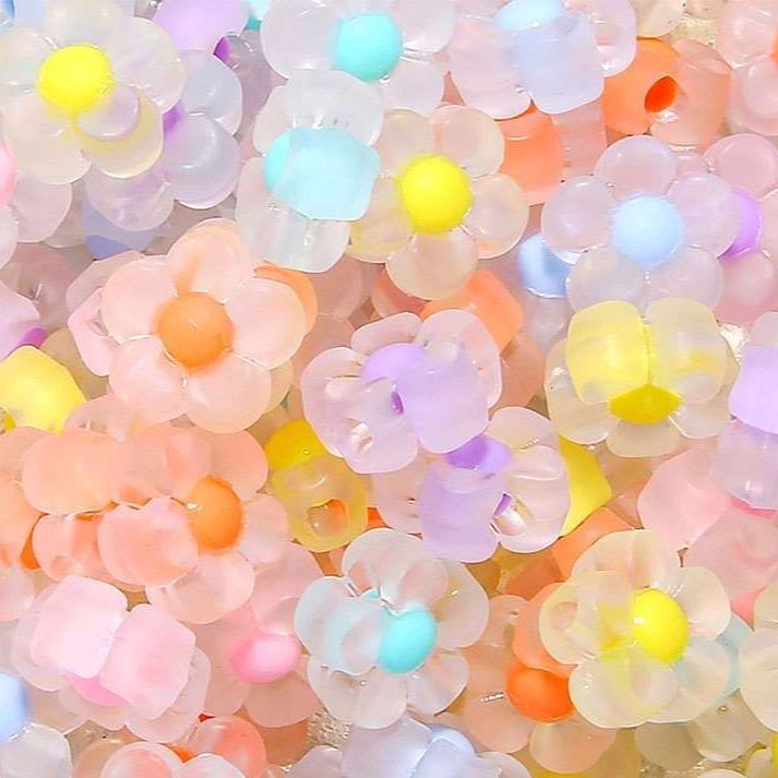 Craft Beads Flowers 500g