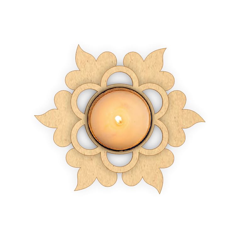 Tea Light Holder - Flower 1