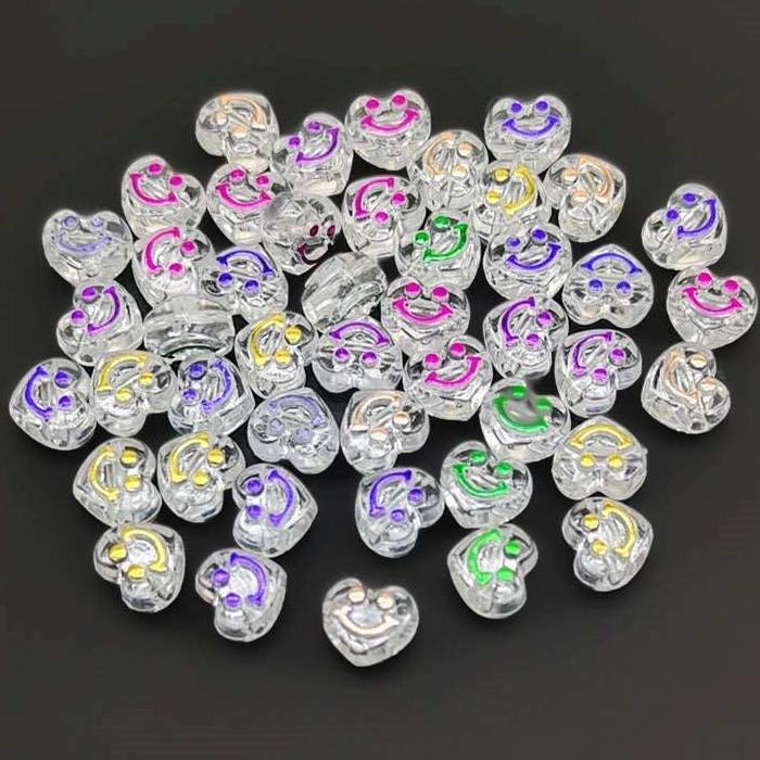 Craft Beads Smiley Face 500g