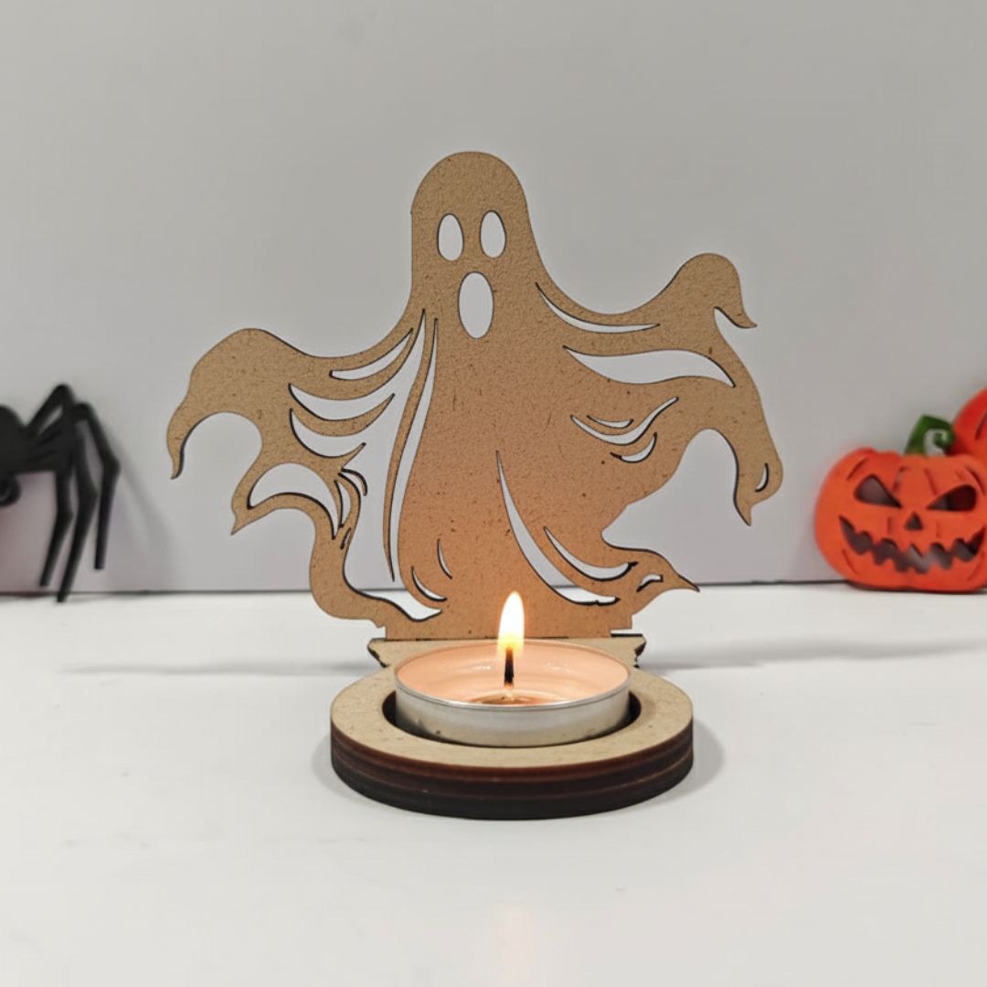 Halloween Tea Light Holder - Ghost