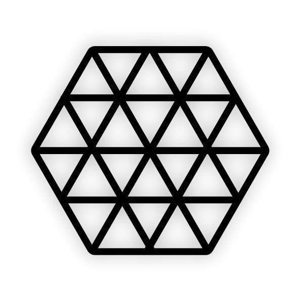 Acrylic Tea Coasters Geometric 2