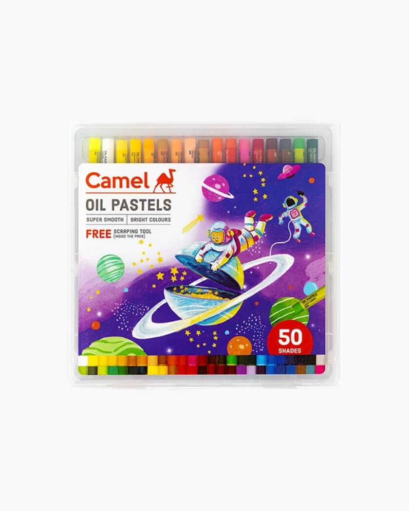 Camel Oil Pastels Plastic Box