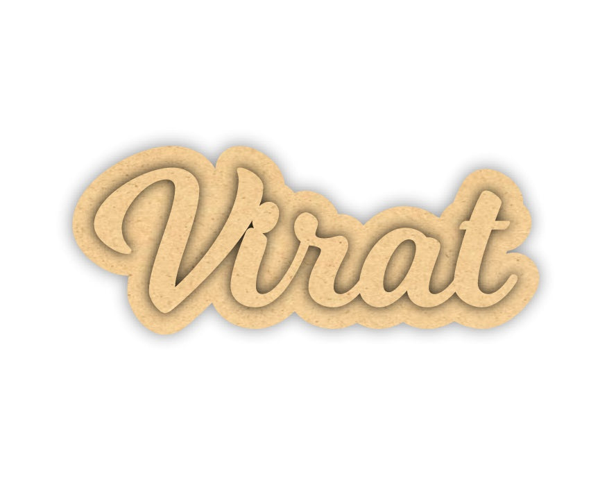 Double Layer Customised MDF Name Cutout