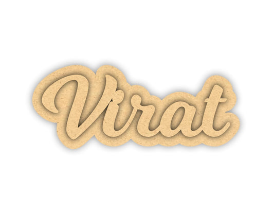Double Layer Customised MDF Name Cutout