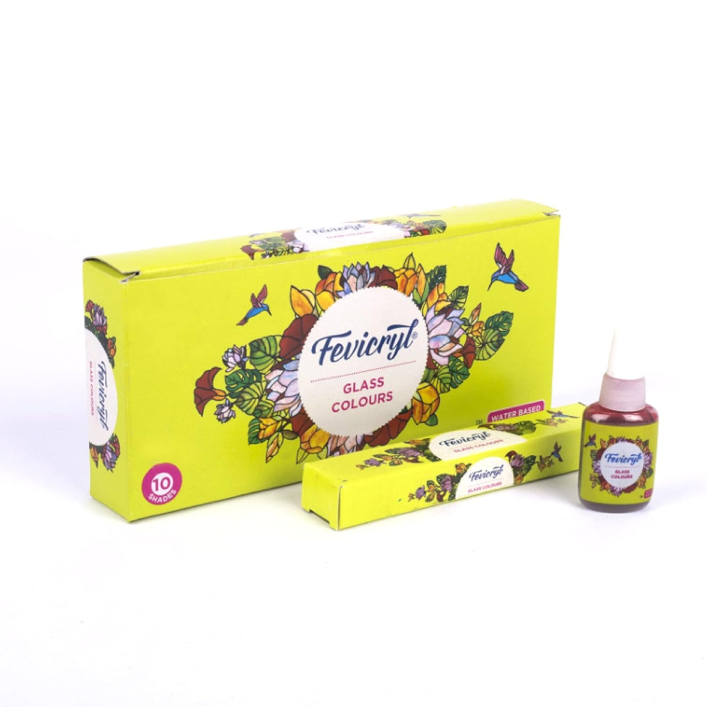 Fevicryl Water Based Glass Colours Set 10 ml