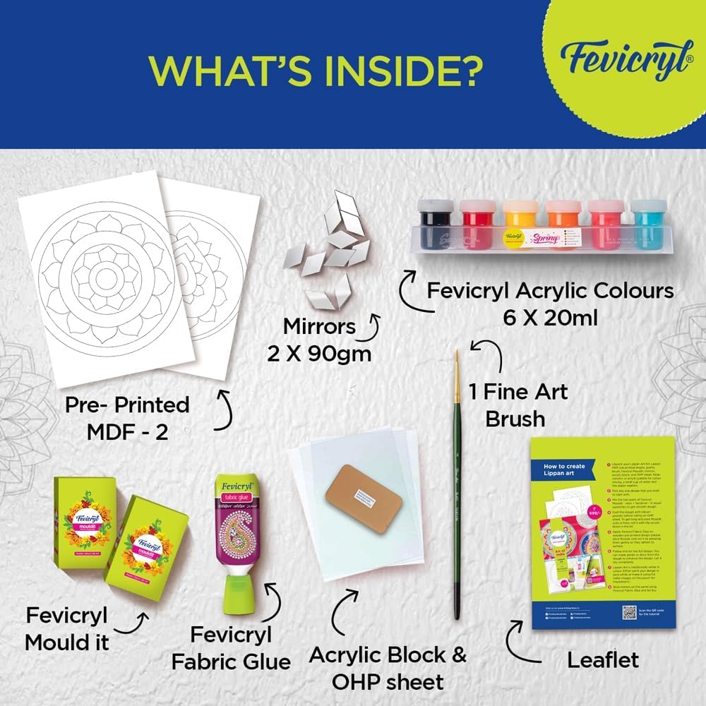 Fevicryl Art of India Lippan Art kit