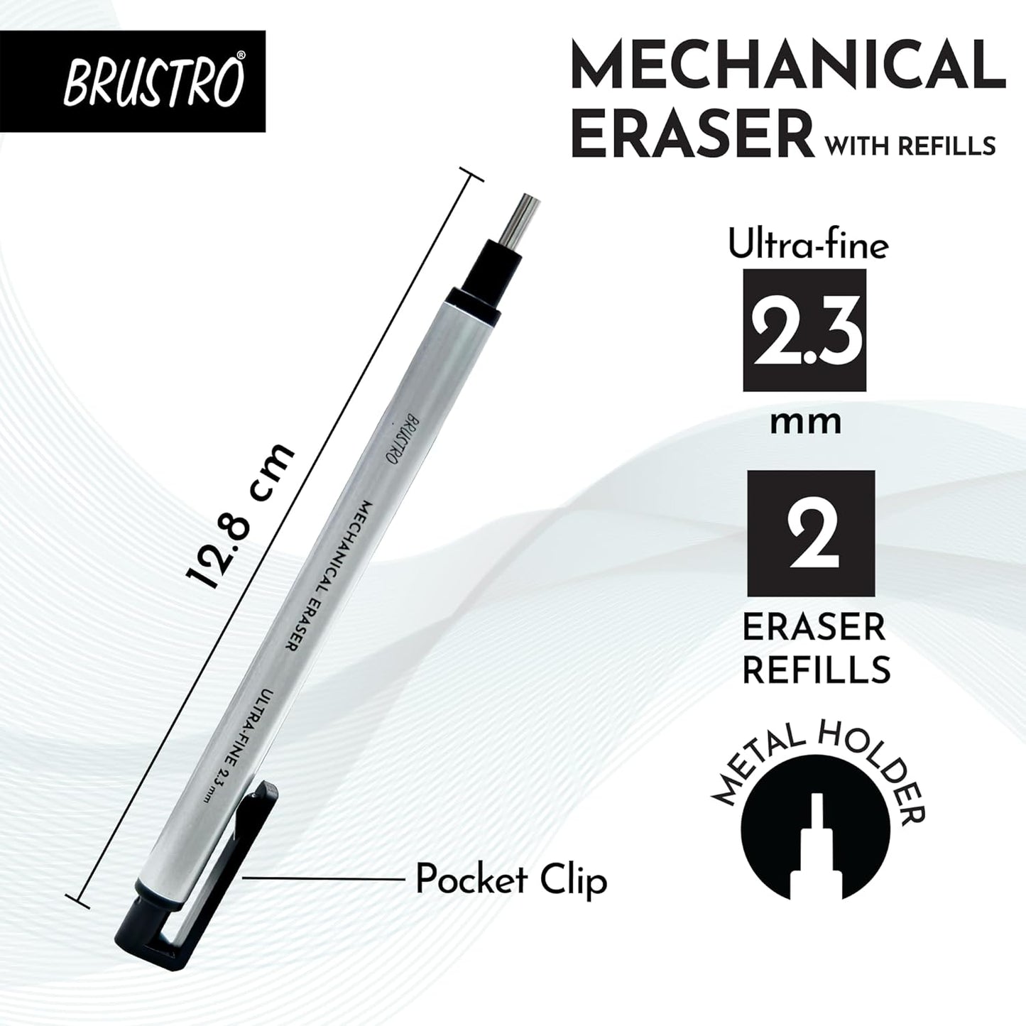 BRUSTRO Mechanical Precision Retractable Eraser