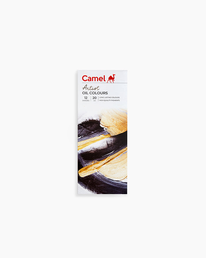 Camel Artist Oil Colour Tubes, 12 Shades 20 ml