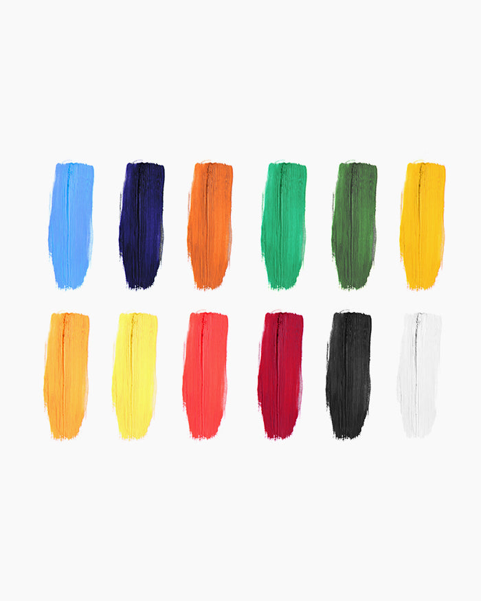 Camel Artist Oil Colour Tubes, 12 Shades 20 ml