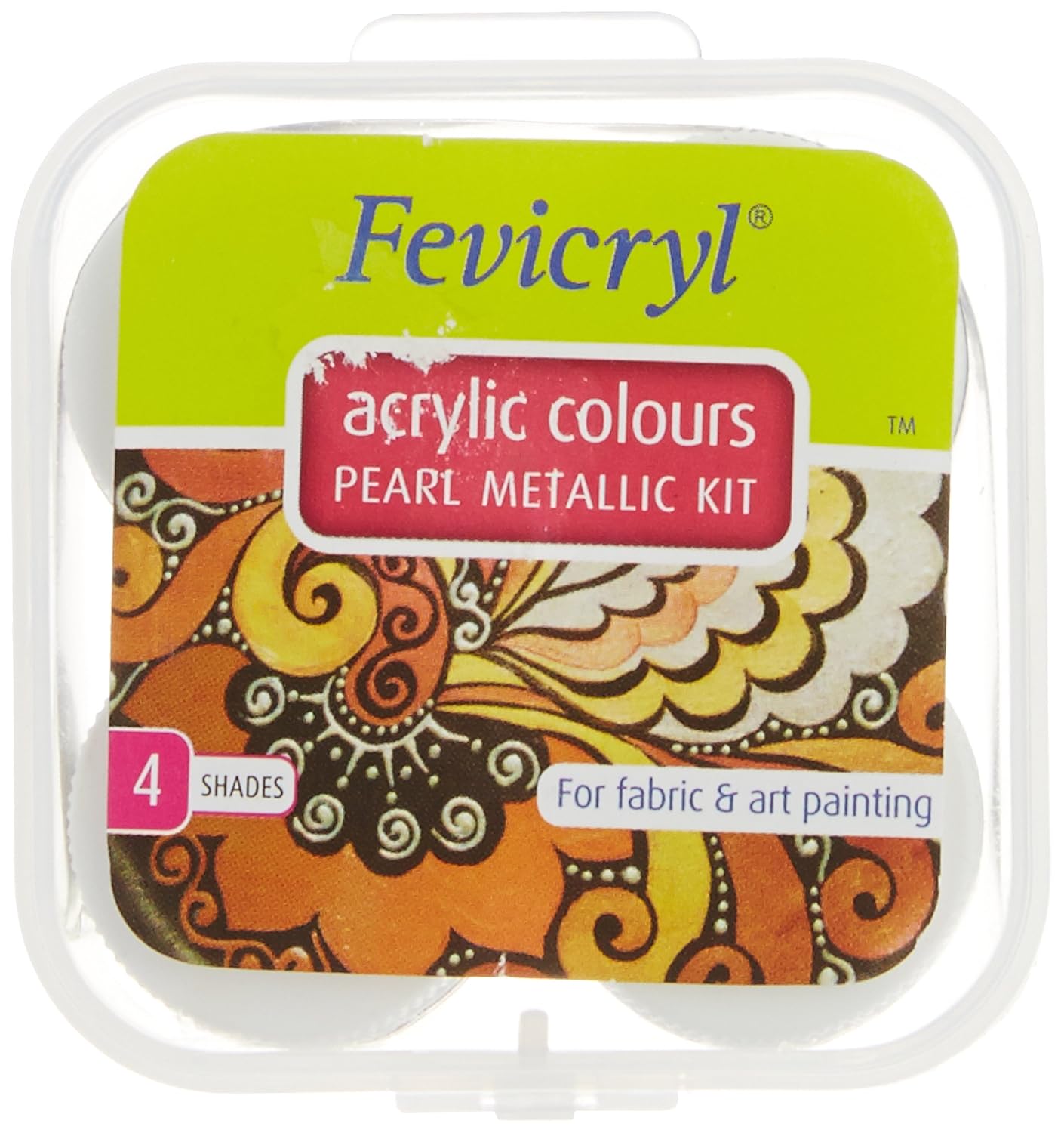 Fevicryl Pearl Metallic Acrylic Colour Set 10 ml