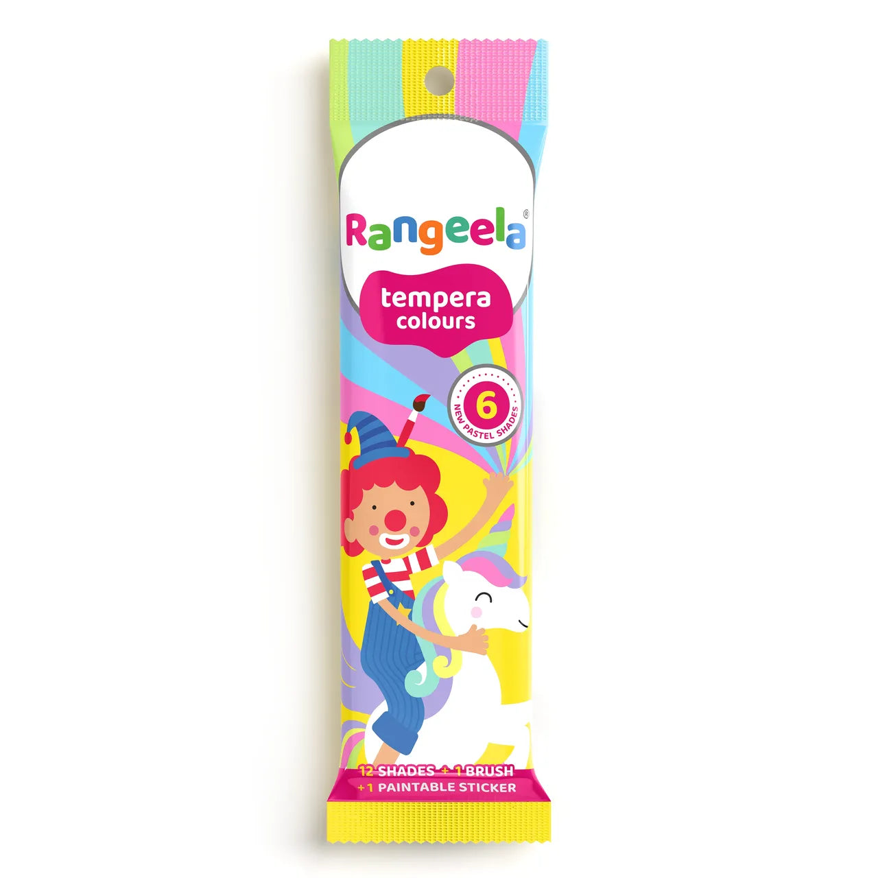 Rangeela Tempera Colours 3 ml (Includes 6 Pastel Shades)