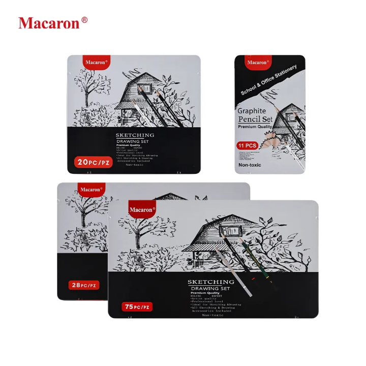 Macaron Sketch Pencil Set