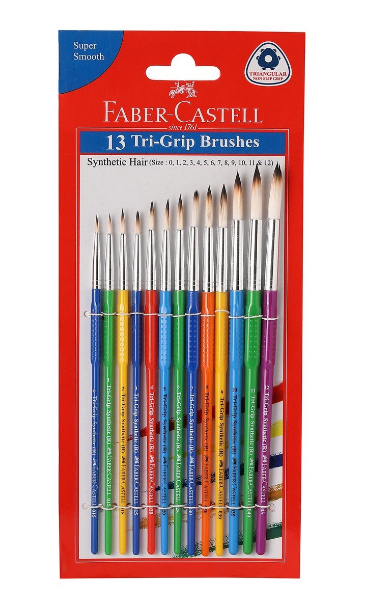 Faber Castell Round Tri-Grip Paint Brushes