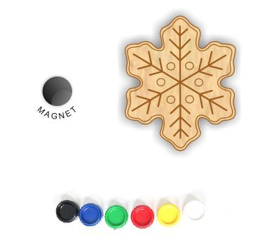 DIY Christmas Fridge Magnet - Snowflake