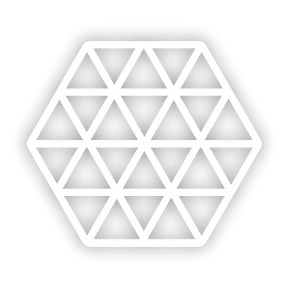 Acrylic Tea Coasters Geometric 2