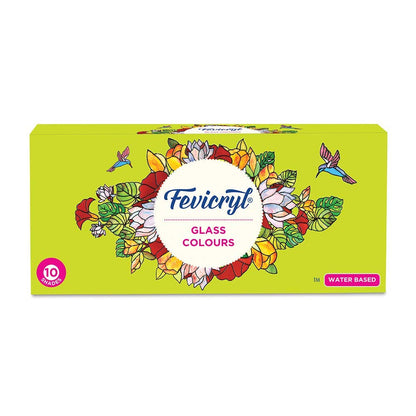 Fevicryl Water Based Glass Colours Set 10 ml