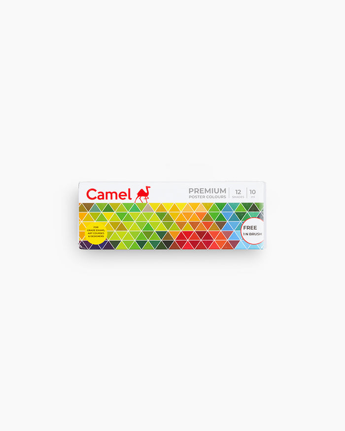 CAMEL Poster Colour - PREMIUM Set of 12 x 10 ml.