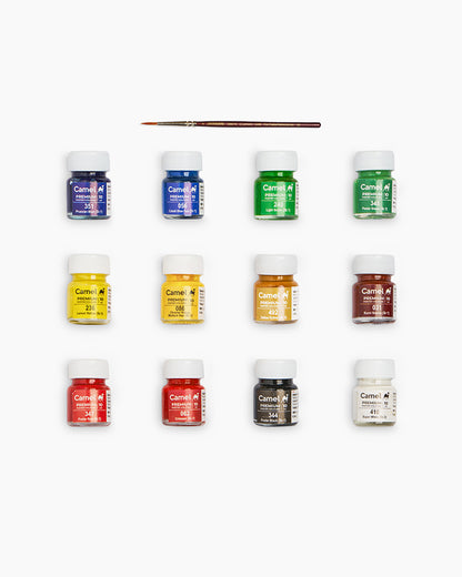 CAMEL Poster Colour - PREMIUM Set of 12 x 10 ml.