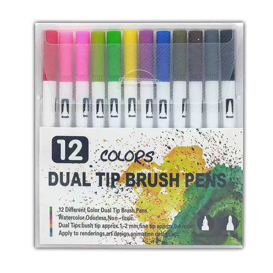 Dual Tip Brush Pens