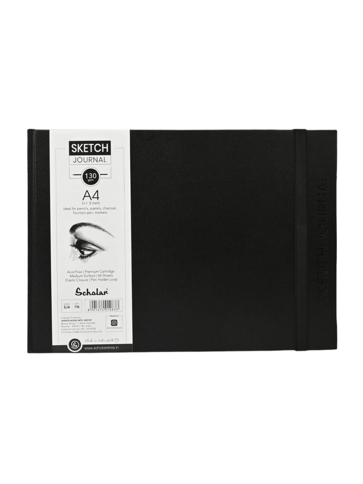 Scholar Sketch Journal Book, 130gsm