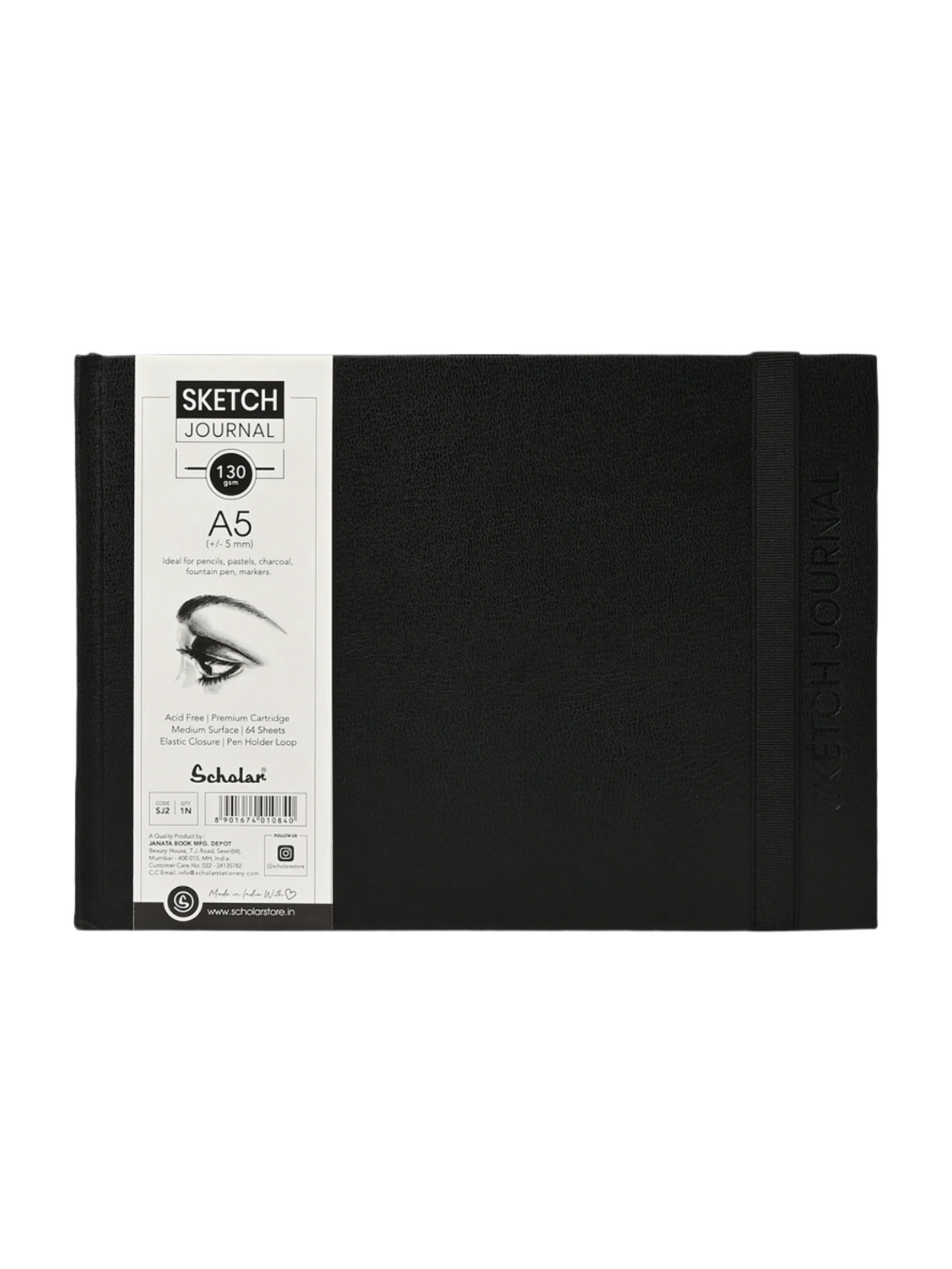 Scholar Sketch Journal Book, 130gsm
