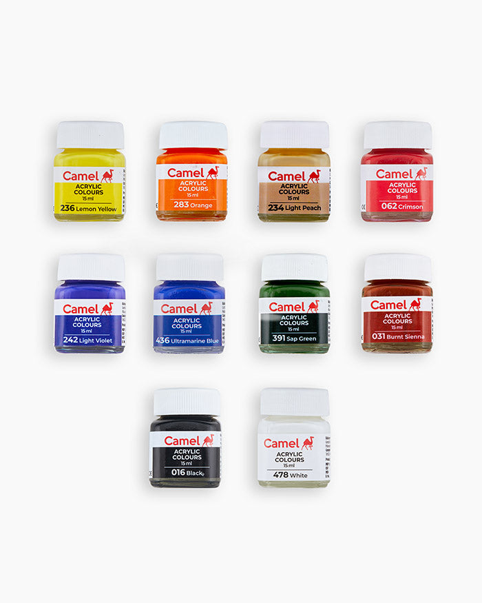 Camel Ultra Range Acrylic Colours 15 ml