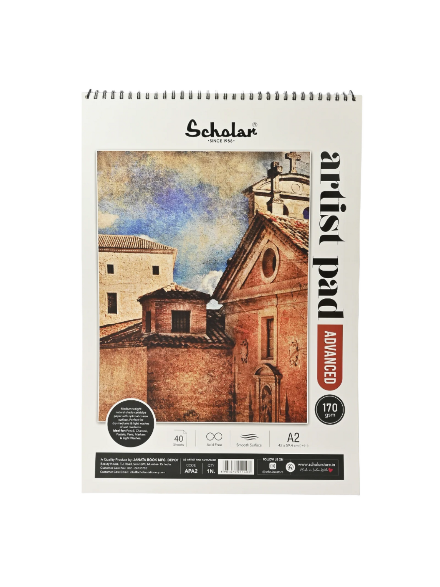 Scholar Artist Pad Advanced, 170gsm