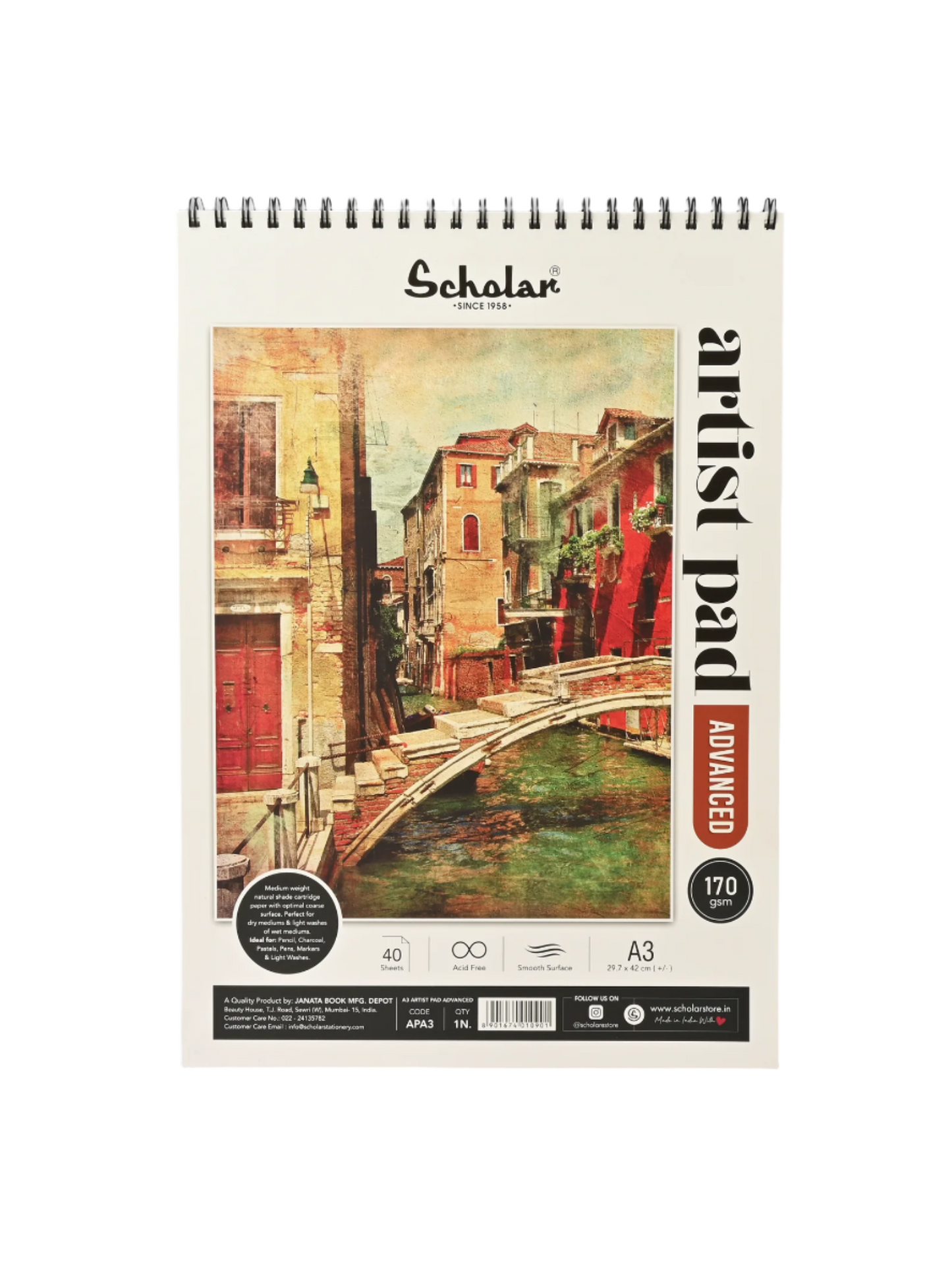 Scholar Artist Pad Advanced, 170gsm