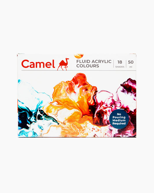 Camel Fluid Acrylic Colours Set, 50 ml