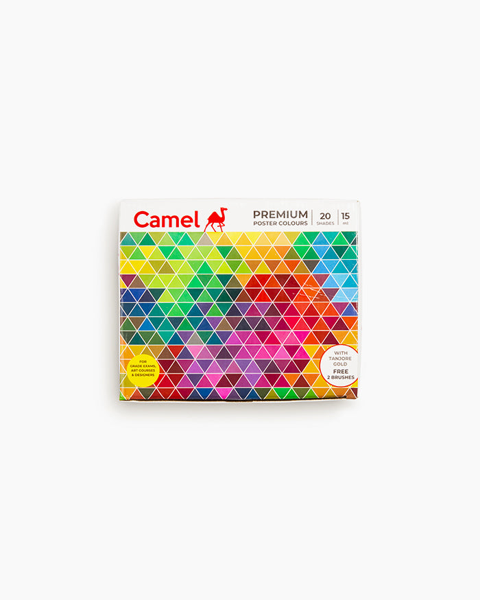 Camel Premium Poster Colours 20 Shades Set (15 ml)