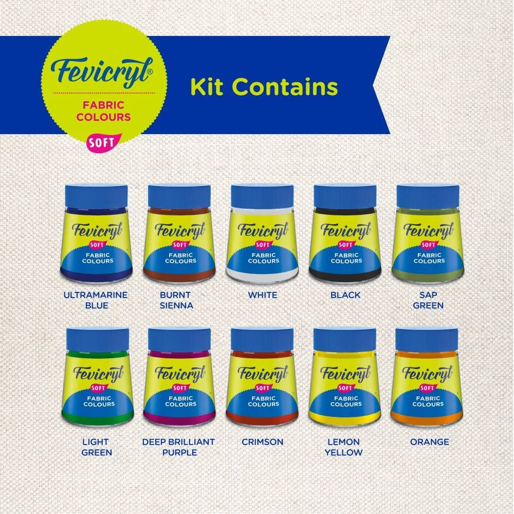 Fevicryl Fabric Colour Kit 20ml