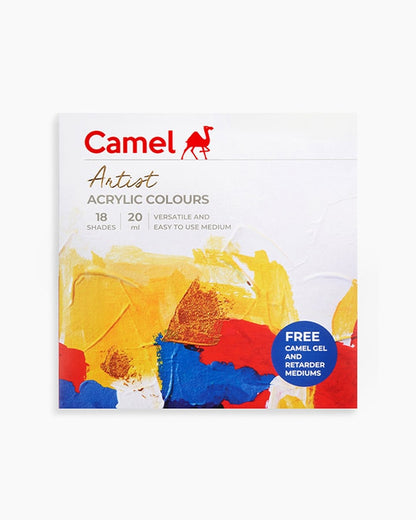 Camel Artist Acrylic Colour Tubes Set 20ml
