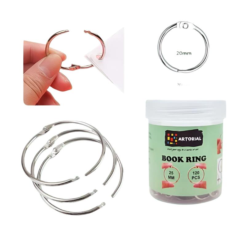 Book Ring Silver 25mm