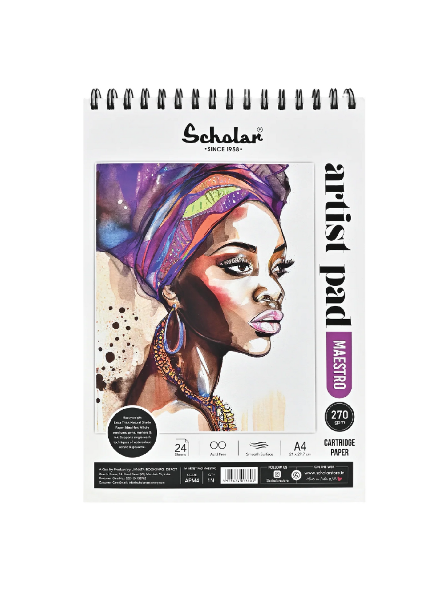 Scholar Artist Pad Maestro, 270gsm