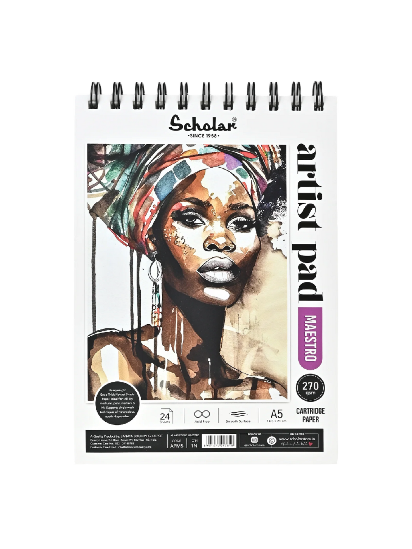 Scholar Artist Pad Maestro, 270gsm