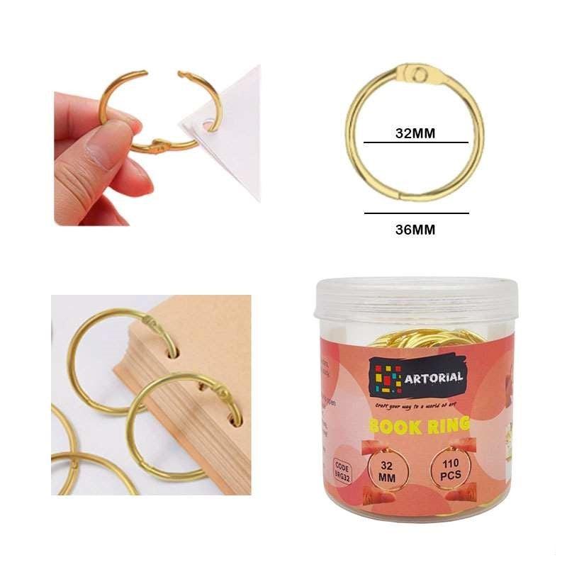 Book Ring Gold 32mm