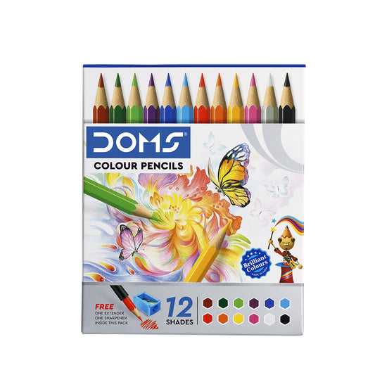 DOMS Colour Pencils Half Size