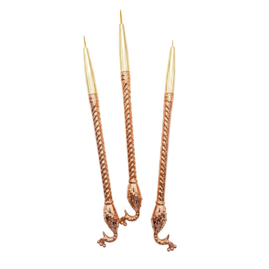 3pc Fine Line Brush Set for Nail Art