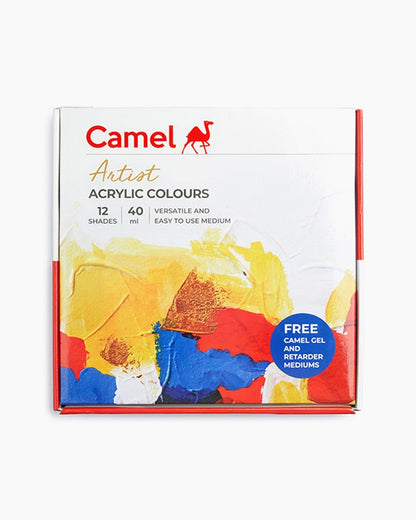 Camel Artist Acrylic Colour Tubes Set 40ml