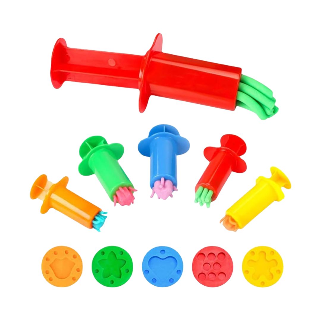 5-Piece Dough Press Tool Set for Play Dough & Clay