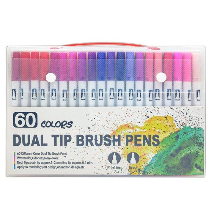 Dual Tip Brush Pens