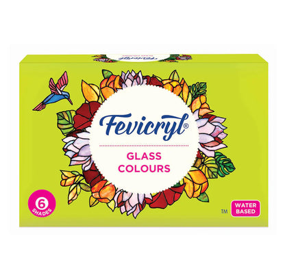 Fevicryl Water Based Glass Colours Set 10 ml