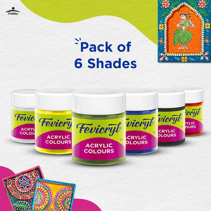 Fevicryl Acrylic Colours Set 10 ml