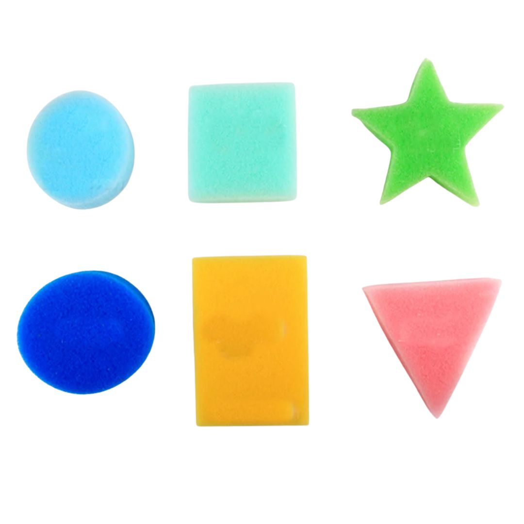 6pcs Shape Sponges Set