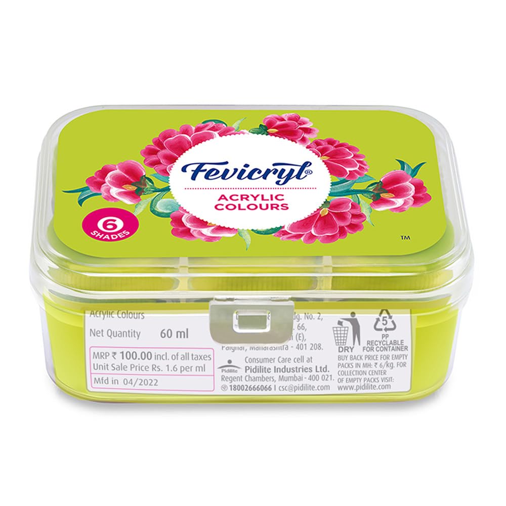Fevicryl Acrylic Colours Set 10 ml