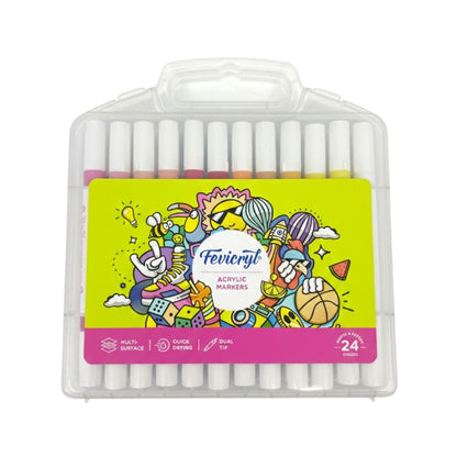 Fevicryl Acrylic Markers | 24 Shades