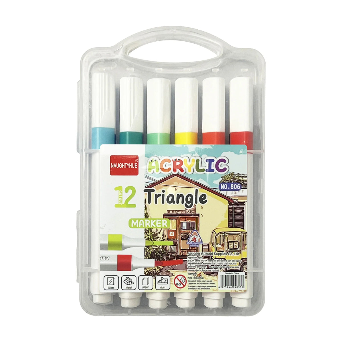Acrylic Triangle Markers Set