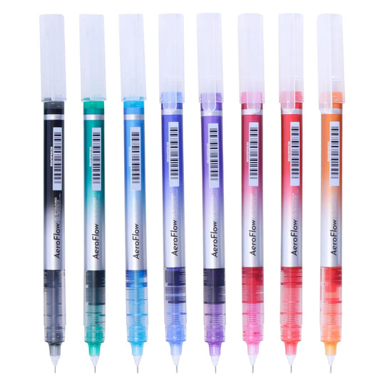 BRUSTRO AeroFlow Coloured Micro-tip Roller Ball Pen Set
